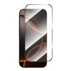 5D full cover Tempered glass Full Glue screen protector Apple iPhone 17 Pro (6.3) / Извит стъклен скрийн протектор с лепило от вътрешната страна за Apple iPhone 17 Pro (6.3) - черен кант