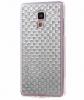 Силиконов калъф / гръб / TPU за Samsung Galaxy S4 I9500 / Samsung S4 I9505 / Samsung S4 i9515 - сребрит с камъни