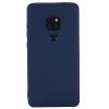 Силиконов калъф / гръб / TPU за Huawei Mate 30 Lite - тъмно син / мат