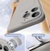 Луксозен гръб / кейс / Smooth Guard Silicone Case с безжично зареждане MagSafe за Apple iPhone 16 Pro Max (6.9) - сив