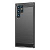 Силиконов калъф / гръб / кейс за Samsung S23 Ultra 5G - черен / carbon