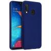 Силиконов калъф / гръб / TPU за Samsung Galaxy A20e - тъмно син / мат