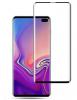 Оригинално извит удароустойчив скрийн протектор PET / 3D full cover Screen Protector за дисплей на Samsung Galaxy S10 - черен