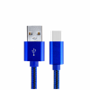 Оригинален USB кабел LDNIO Micro USB Cable LS-60 Type-C за Samsung, LG, HTC, Sony, Lenovo и други - син / метален