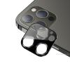 USAMS Tempered Glass Metal Camera Lens Apple iPhone 12 Pro Max / Стъклен протектор за задна камера на Apple iPhone 12 Pro Max - черен