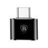 Оригинален преходник Baseus 2.4A OTG /адаптер/ от USB към Type-C - черен