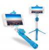 Селфи Стик Tripod със Bluetooth / Bluetooth Tripod Selfie Stick - син