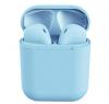 Безжични Bluetooth 5.0 слушалки i12 TWS / In-ear с тъч контрол - сини
