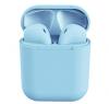 Безжични Bluetooth 5.0 слушалки i12 TWS / In-ear с тъч контрол - сини