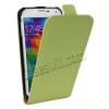 Кожен калъф Flip тефтер за Samsung Galaxy S5 mini G800 - зелен