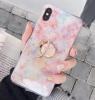 Силиконов калъф / гръб / TPU с Popsocket за Apple iPhone X / iPhone XS - брокат / цветен 3