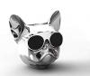 Bluetooth тонколона Dog Head / Dog Head Bluetooth Wireless Stereo Speaker - сребриста