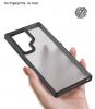 Луксозен гръб / кейс / X-Level Armor Series за Samsung Galaxy S25 - черен прозрачен