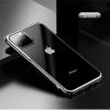Луксозен твърд гръб Baseus Glitter Clear Case за Apple iPhone 11 Pro 5.8 - прозрачен / сребрист кант