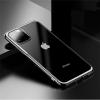 Луксозен силиконов калъф / гръб / TPU Baseus Shining Case за Apple iPhone 11 Pro Max 6.5'' - прозрачен / сребрист кант