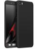 Луксозен твърд гръб GKK 3in1 360° Full Cover за Xiaomi Mi 5 - черен / лице и гръб