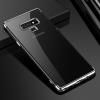 Луксозен силиконов калъф / гръб / TPU Fashion Case за Samsung Galaxy Note 9 - прозрачен / сребрист кант