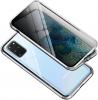 Магнитен калъф Bumper Case 360° FULL за Samsung Galaxy A71 - прозрачен / сребриста рамка