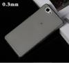 Ултра тънък силиконов калъф / гръб / TPU Ultra Thin за Sony Xperia Z5 Compact / Xperia Z5 mini - прозрачен / сив