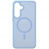 Луксозен гръб / кейс / Matte Case с безжично зареждане MagSafe за Samsung Galaxy S25 FE - светлосин