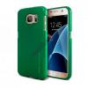 Луксозен силиконов калъф / гръб / TPU MERCURY i-Jelly Case Metallic Finish за Samsung Galaxy S6 G920 - зелен