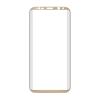 3D full cover Tempered glass screen protector за Samsung Galaxy S8 Plus / Извит стъклен скрийн протектор за Samsung Galaxy S8 Plus - златист